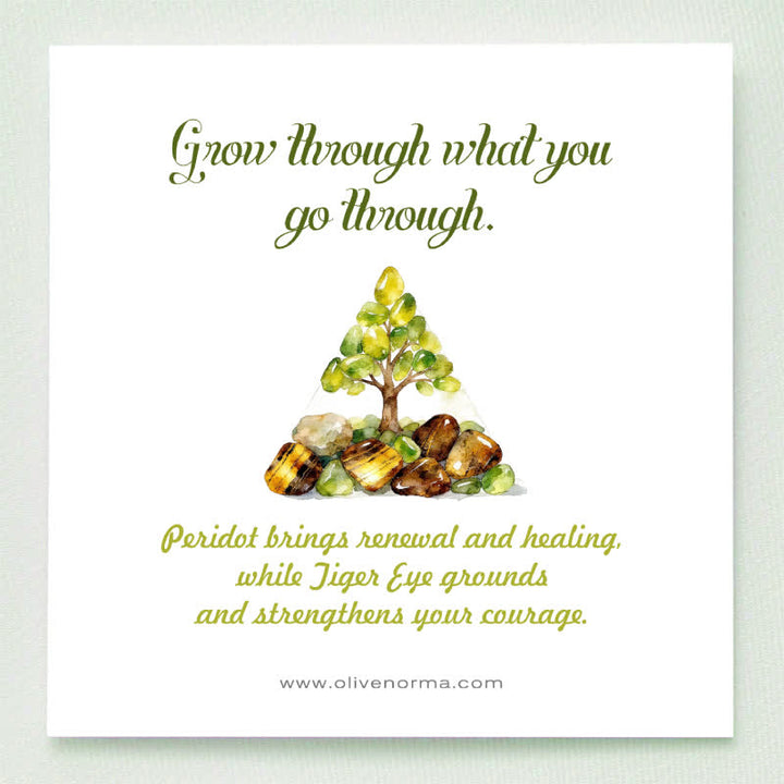 FREE Today: Radiance of Growth-Peridot & Tiger Eye Tree of Life Pyramid - image 1