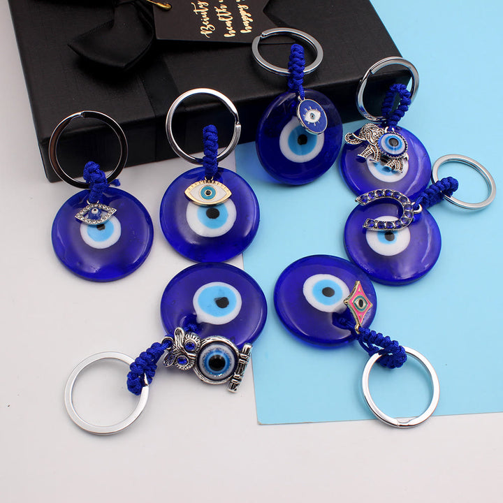 Olivenorma Blue Evil Eye Keychain with Diverse Decorative Charms - image 13