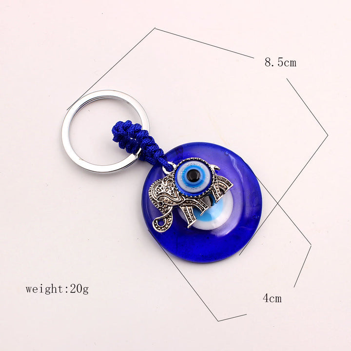 Olivenorma Blue Evil Eye Keychain with Diverse Decorative Charms - image 6