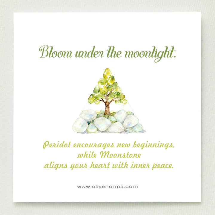 FREE Today: Moonlit Growth Peridot & Grey Moonstone Orgone Pyramid - image 1
