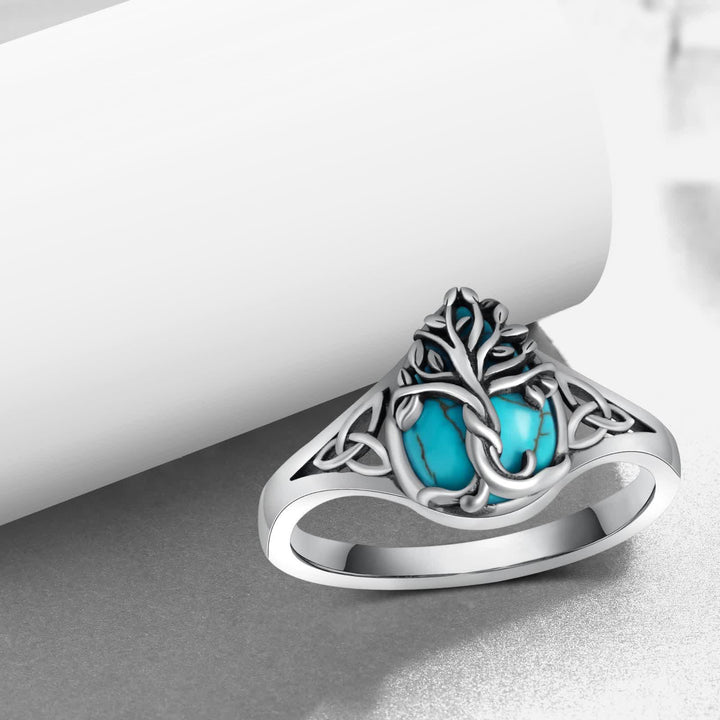FREE Today: Teardrop Turquoise Tree of Life Ring - image 5