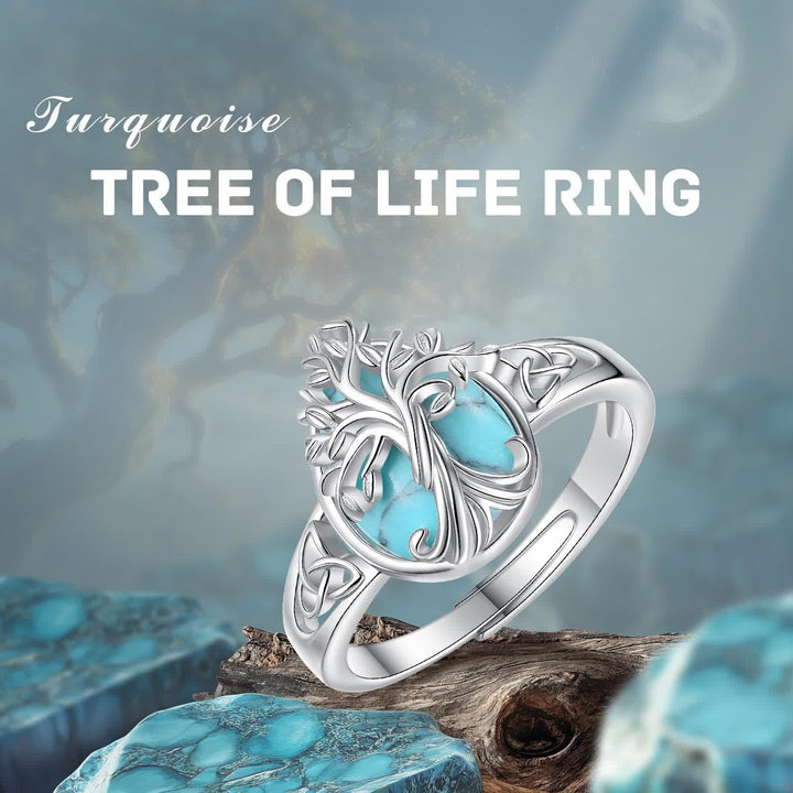 FREE Today: Teardrop Turquoise Tree of Life Ring - image 6