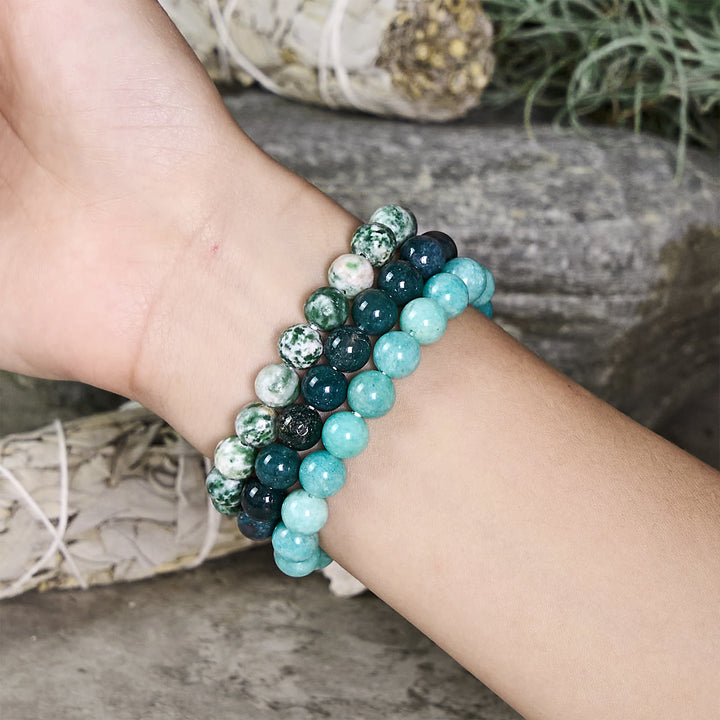 Olivenorma Virgo - Aug 23 - Sep 22 - Zodiac Astrology Crystal Bracelet Set - image 1