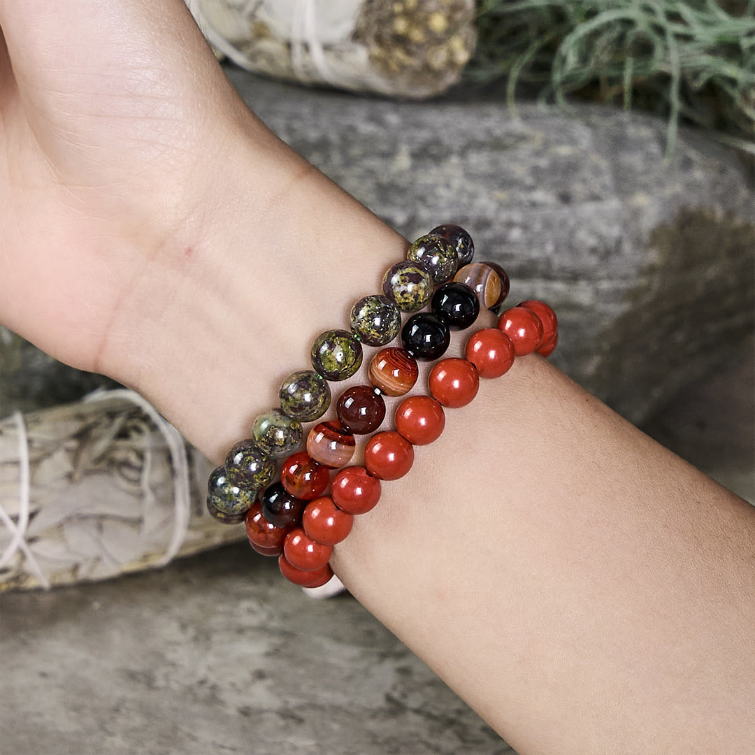 Olivenorma Aries -Mar 21 - Apr 19 - Zodiac Astrology Crystal Bracelet Set - image 1