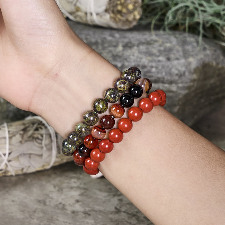 Olivenorma Aries -Mar 21 - Apr 19 - Zodiac Astrology Crystal Bracelet Set - image 1