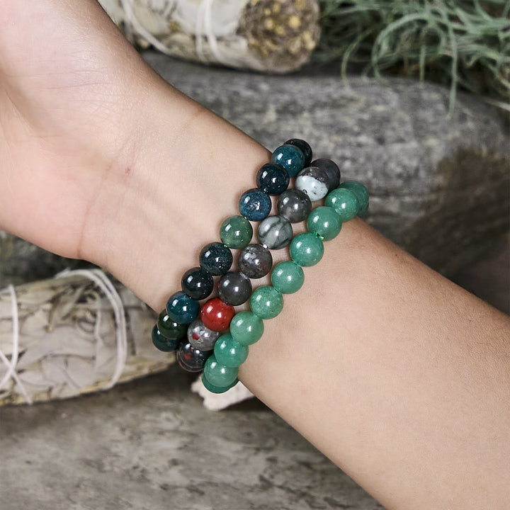 Olivenorma Cancer - Jun 21 - Jul 22 - Zodiac Astrology Crystal Bracelet Set - image 1