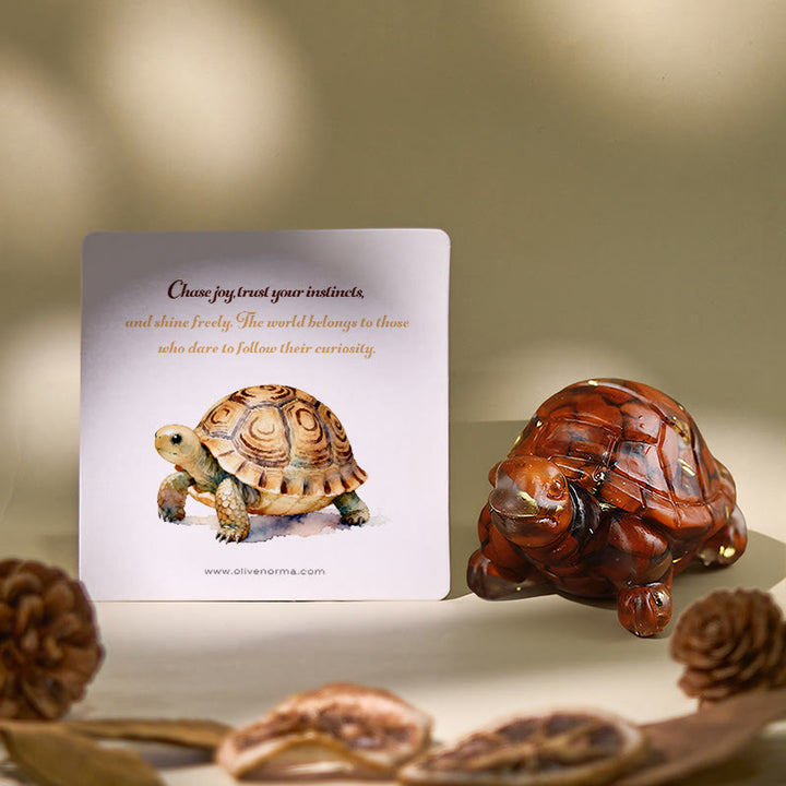 Olivenorma Eternal Journey Gemstone Turtle Gemstone Decoration - image 0