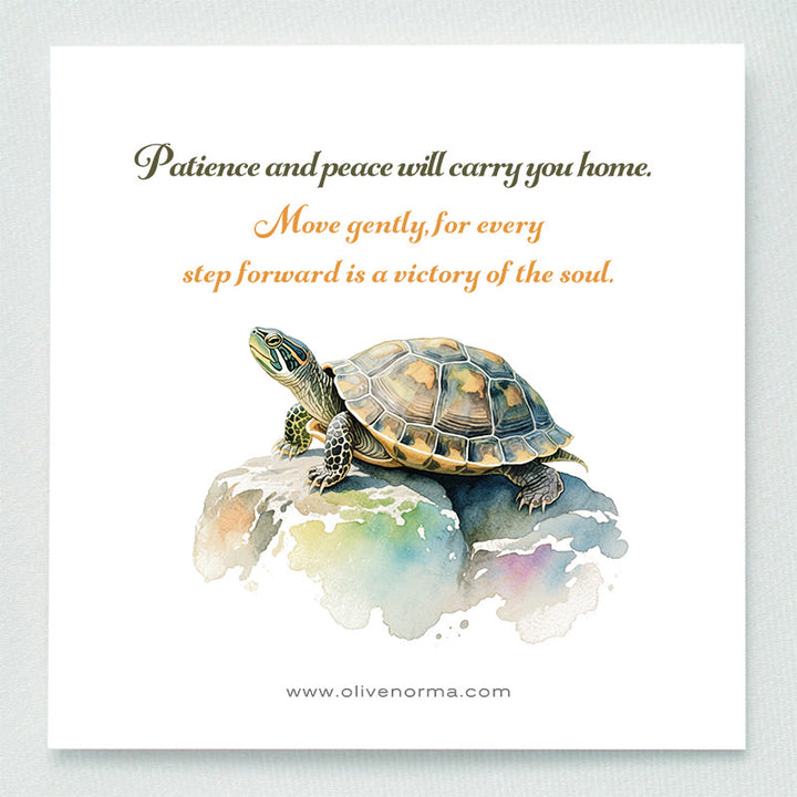 Olivenorma Golden Journey Gem Turtle Figurine Gemstone Decoration - image 1