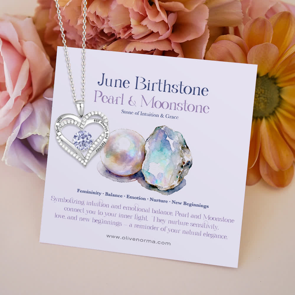 Olivenorma "I Love You Always and Forever" – Forever Love Birthstone Heart Necklace - image 15