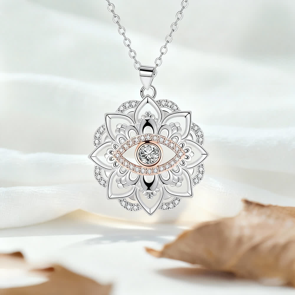 FREE Today: Guardian of Light and Serenity – Evil Eye Lotus Necklace - image 4