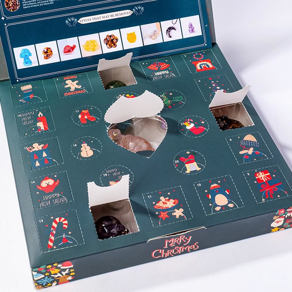 Olivenorma Green Resin Mystery Box 2025 Crystal Advent Calendar - image 7