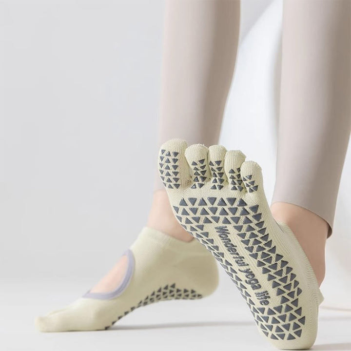 Olivenorma Five Toe Non-Slip Open-Top Yoga Socks - image 7