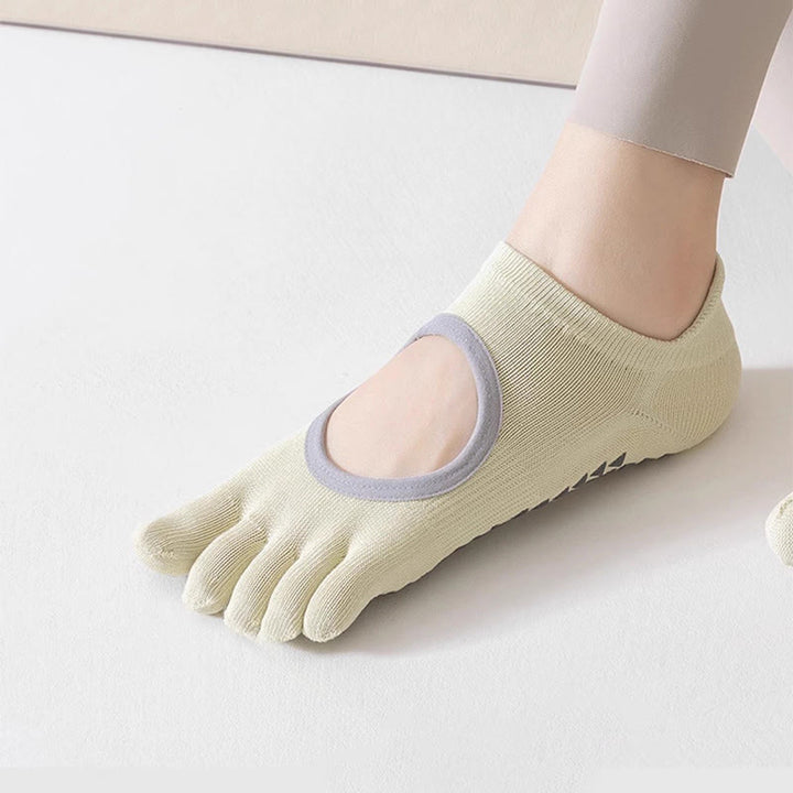 Olivenorma Five Toe Non-Slip Open-Top Yoga Socks - image 4