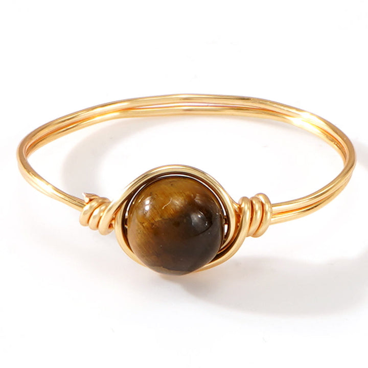FREE Today: Natural Crystal Stone Elegant Women´s Rings - Tiger Eye - Round Bead Style - image 22