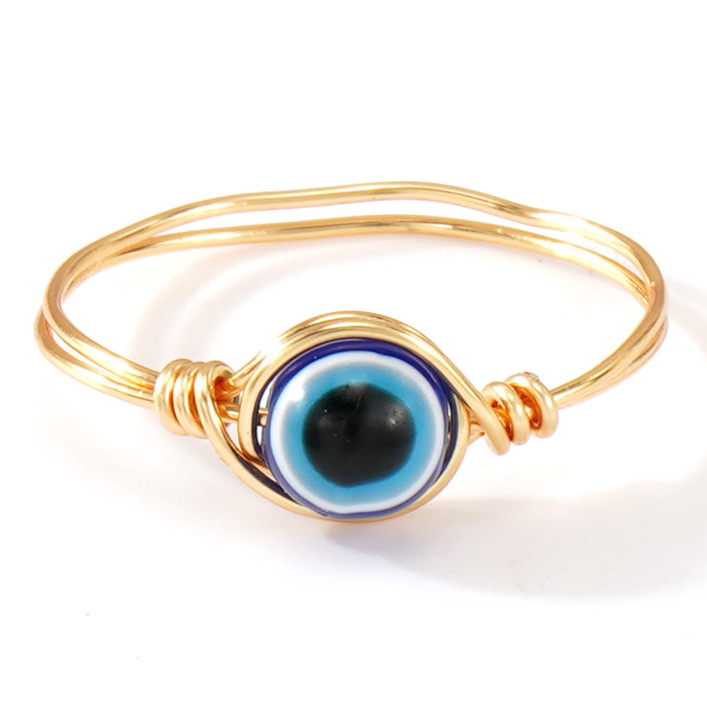 FREE Today: Natural Crystal Stone Elegant Women´s Rings - Blue Evil Eye - Round Bead Style - image 41
