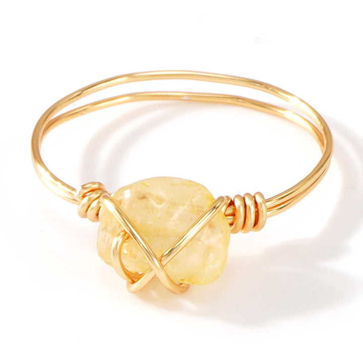 FREE Today: Natural Crystal Stone Elegant Women´s Rings - Citrine - Chip Style - image 35