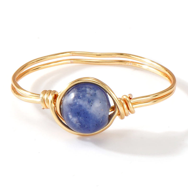 FREE Today: Natural Crystal Stone Elegant Women´s Rings - Sodalite - Round Bead Style - image 30