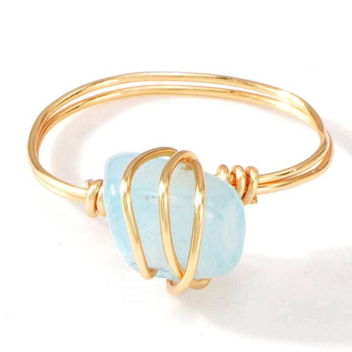 FREE Today: Natural Crystal Stone Elegant Women´s Rings - Aquamarine - Chip Style - image 39