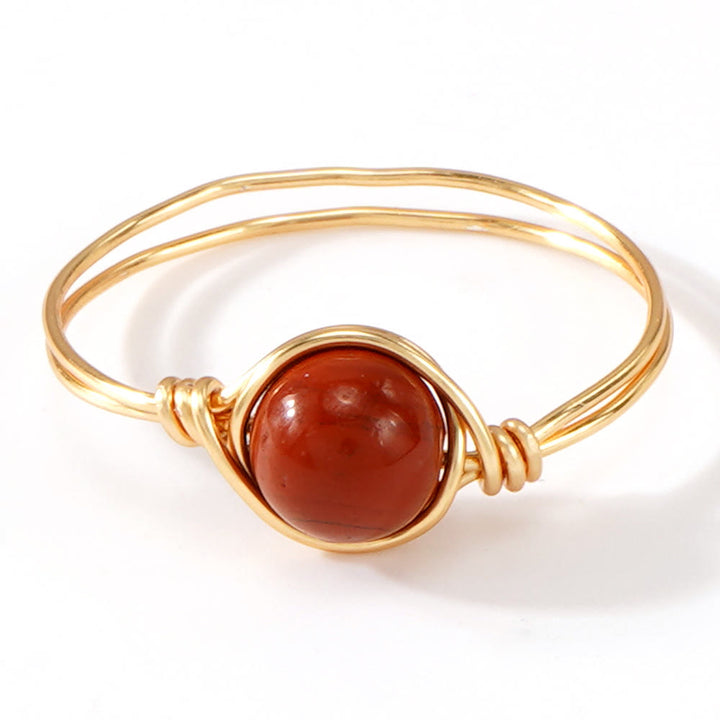 FREE Today: Natural Crystal Stone Elegant Women´s Rings - Red Jasper - Round Bead Style - image 32