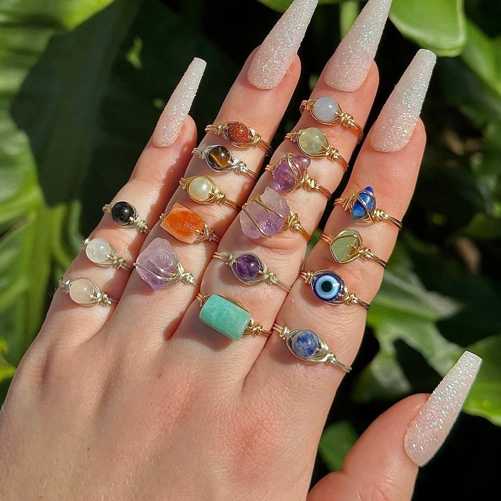 FREE Today: Natural Crystal Stone Elegant Women´s Rings - image 0