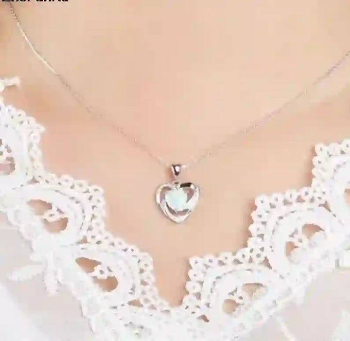 FREE Today: "Eternity Unlimited" Opal Heart Necklace - image 1
