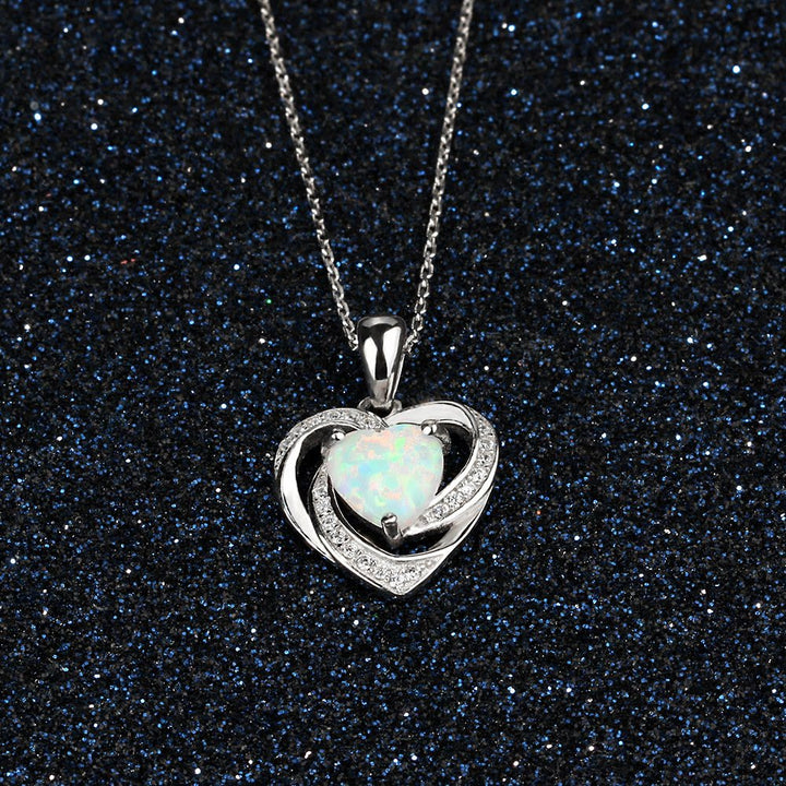 FREE Today: "Eternity Unlimited" Opal Heart Necklace - image 4
