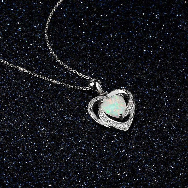 FREE Today: "Eternity Unlimited" Opal Heart Necklace - image 5