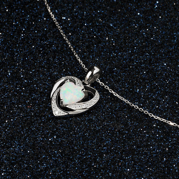 FREE Today: "Eternity Unlimited" Opal Heart Necklace - image 6