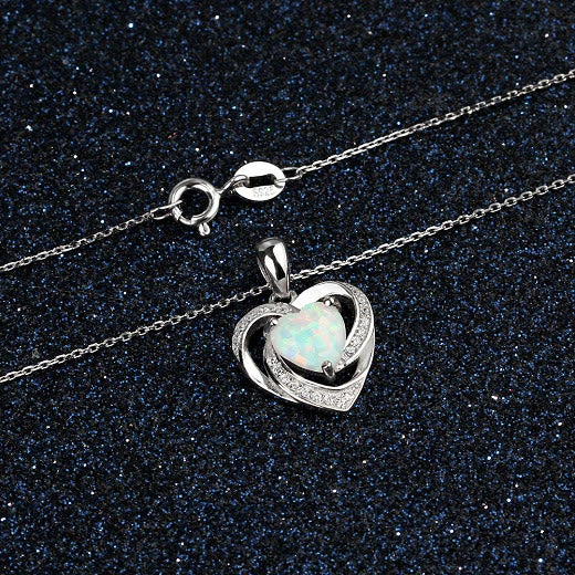 FREE Today: "Eternity Unlimited" Opal Heart Necklace - image 7