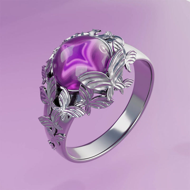 FREE Today: Purple Stone Butterfly Cosplay Prop Adjustable Ring - Adjustable - image 0