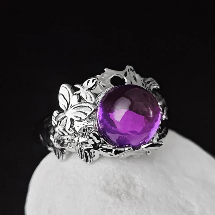 FREE Today: Purple Stone Butterfly Cosplay Prop Adjustable Ring - image 1