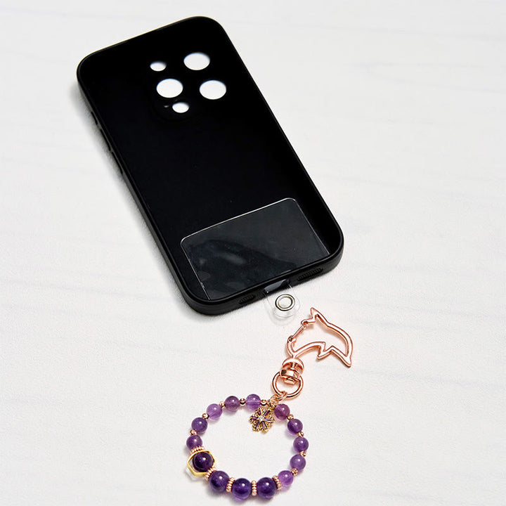 Olivenorma Amethyst Keychain Crystal Phone Strap - image 1