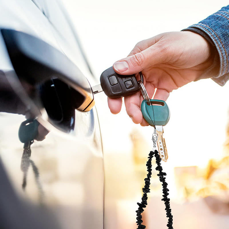 Olivenorma Natural Crystal Mix Gemstone Keychain Phone Strap - image 18