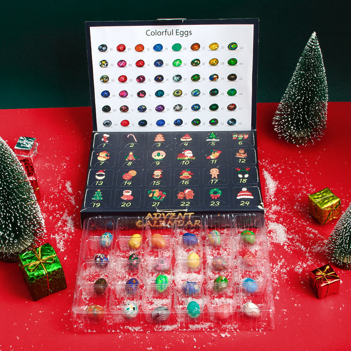 Olivenorma Children Crystal Natural Stone Advent Calendar Mystery Box - Egg-shaped Stone - image 5