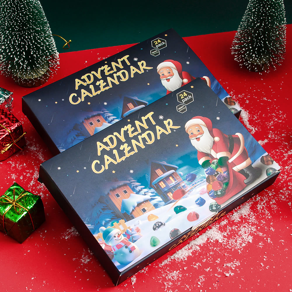 Olivenorma Children Crystal Natural Stone Advent Calendar Mystery Box - image 1