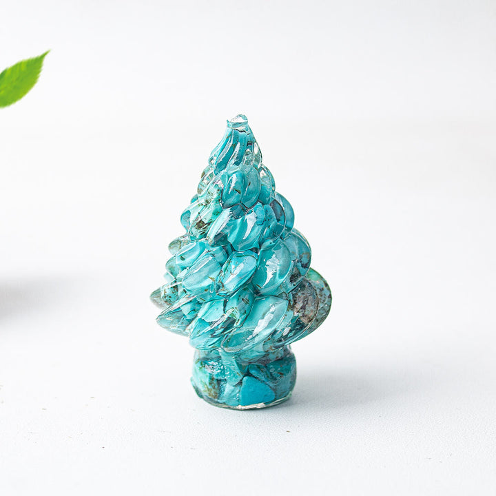 Olivenorma Christmas Crystal Tree Gemstone Decoration - Turquoise - image 23