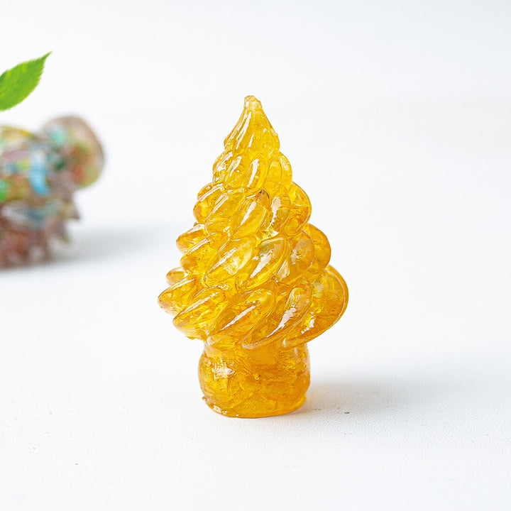 Olivenorma Christmas Crystal Tree Gemstone Decoration - Citrine - image 17