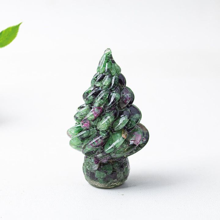 Olivenorma Christmas Crystal Tree Gemstone Decoration - Ruby Zoisite - image 39