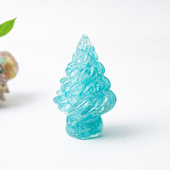 Olivenorma Christmas Crystal Tree Gemstone Decoration - Aquamarine - image 33