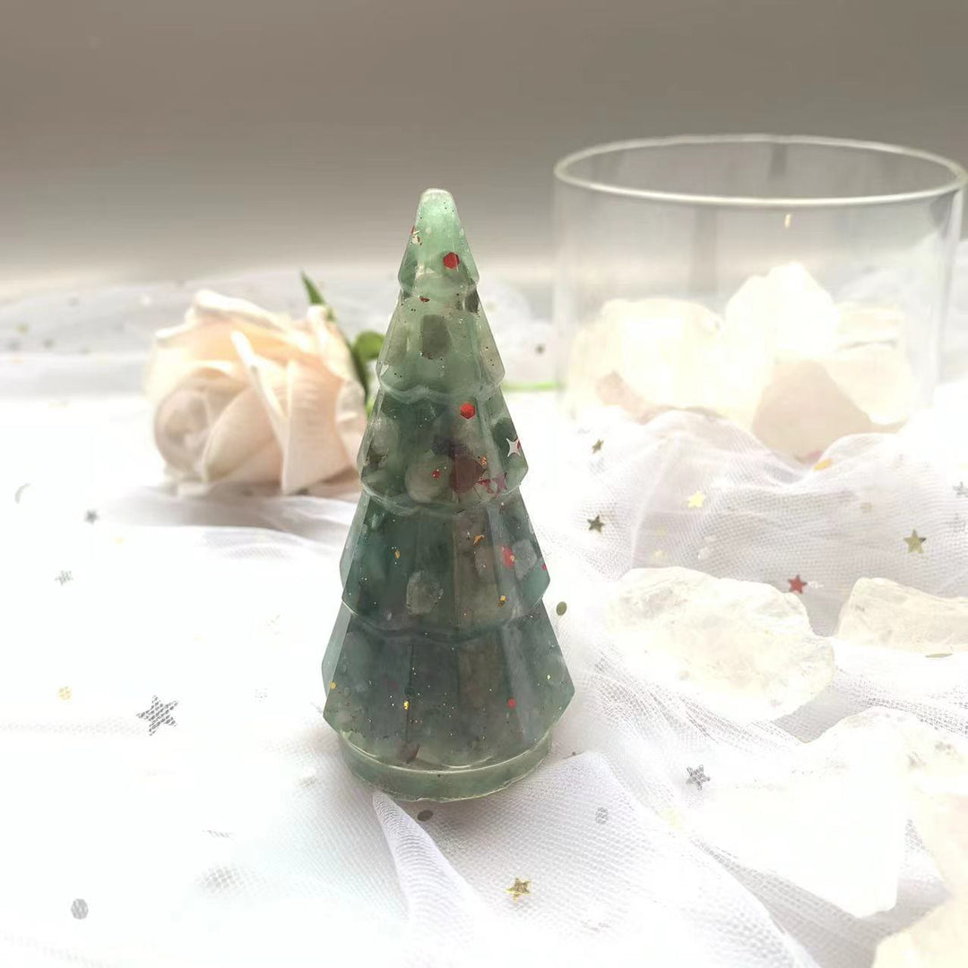 Olivenorma Crystal Mini Pine Tree Gemstone Decoration - Green Aventurine - Tower-shaped - image 20