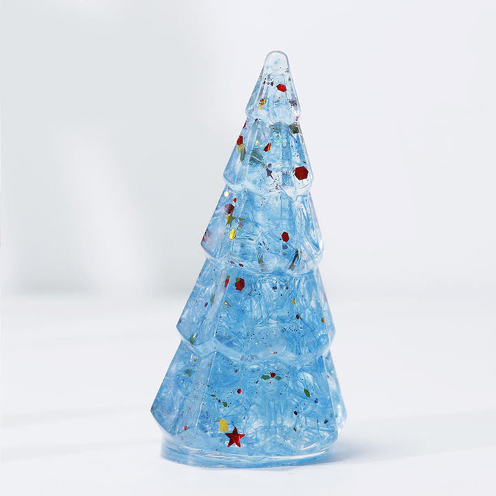 Olivenorma Crystal Mini Pine Tree Gemstone Decoration - Aquamarine - Tower-shaped - image 17