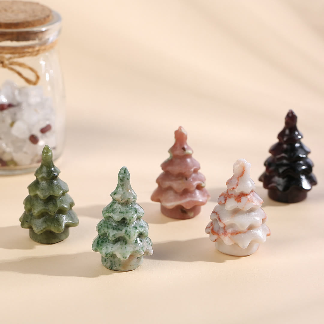 Olivenorma Natural Crystal Mini Christmas Tree Gemstone Decoration - image 21