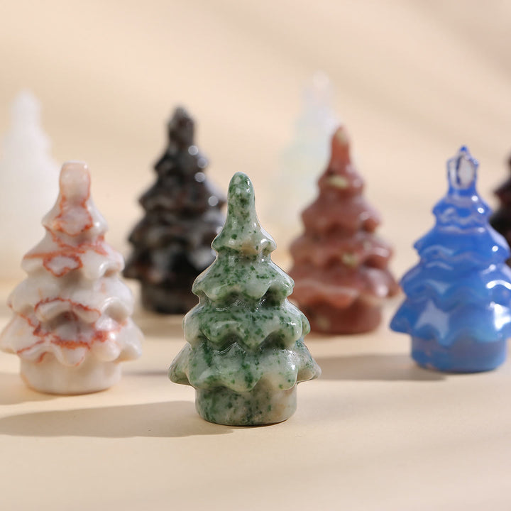 Olivenorma Natural Crystal Mini Christmas Tree Gemstone Decoration - image 0