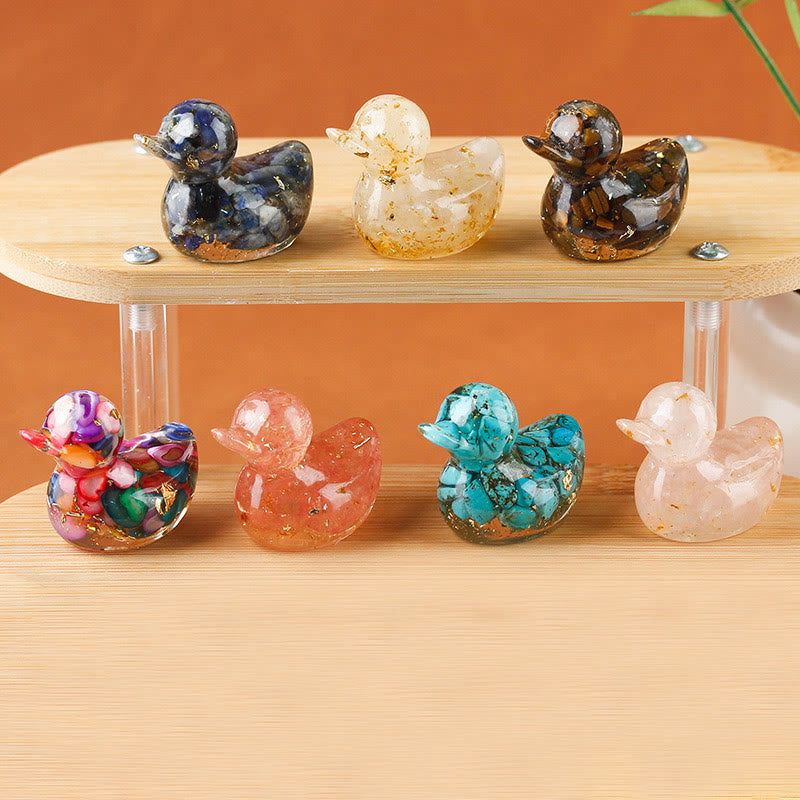 Olivenorma Mini Crystal Duck Gemstone Decoration - image 0