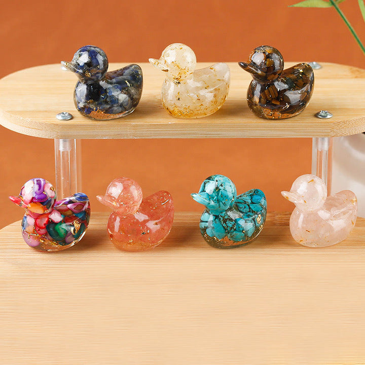 Olivenorma Mini Crystal Duck Gemstone Decoration - image 0