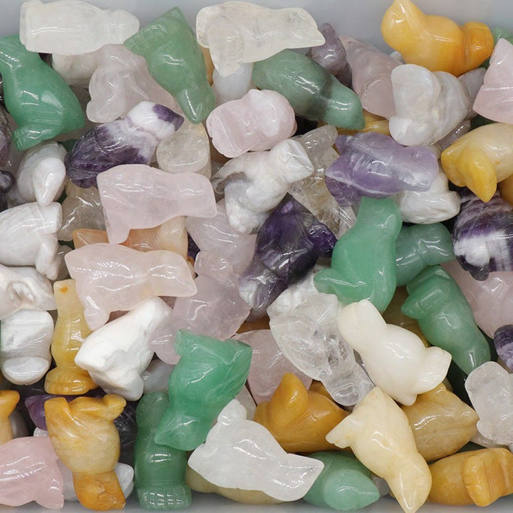 Olivenorma Mini Crystal Agate Bird Figurine Gemstone Decoration - Random Mix - image 16