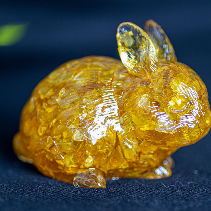 Olivenorma Crystal Bunny Figurine Gemstone Decoration - Citrine - image 18
