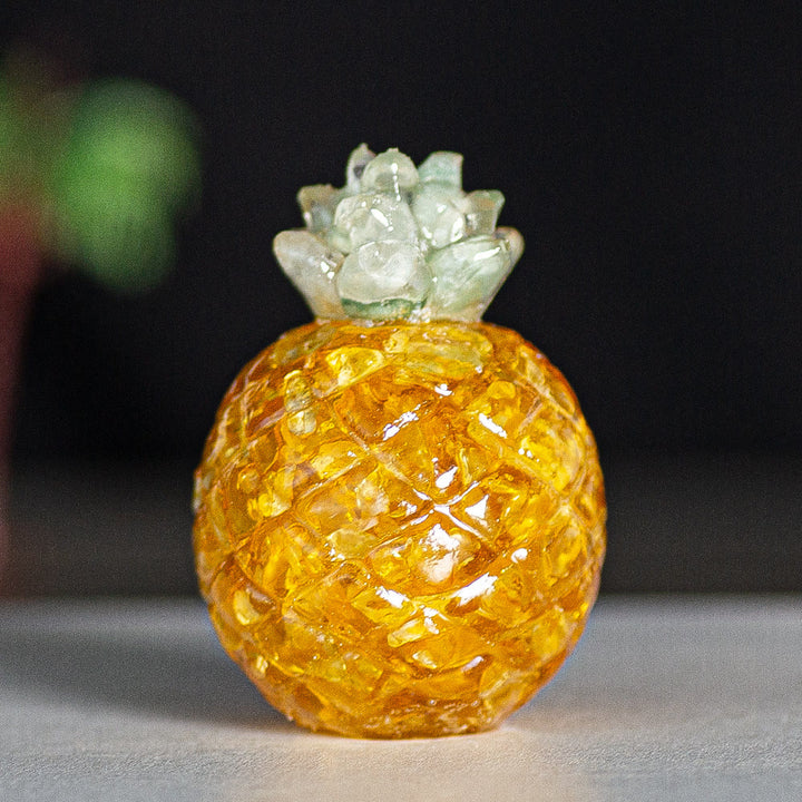 Olivenorma Crystal Golden Pineapple Gemstone Decoration - Citrine - Style 2 - image 22