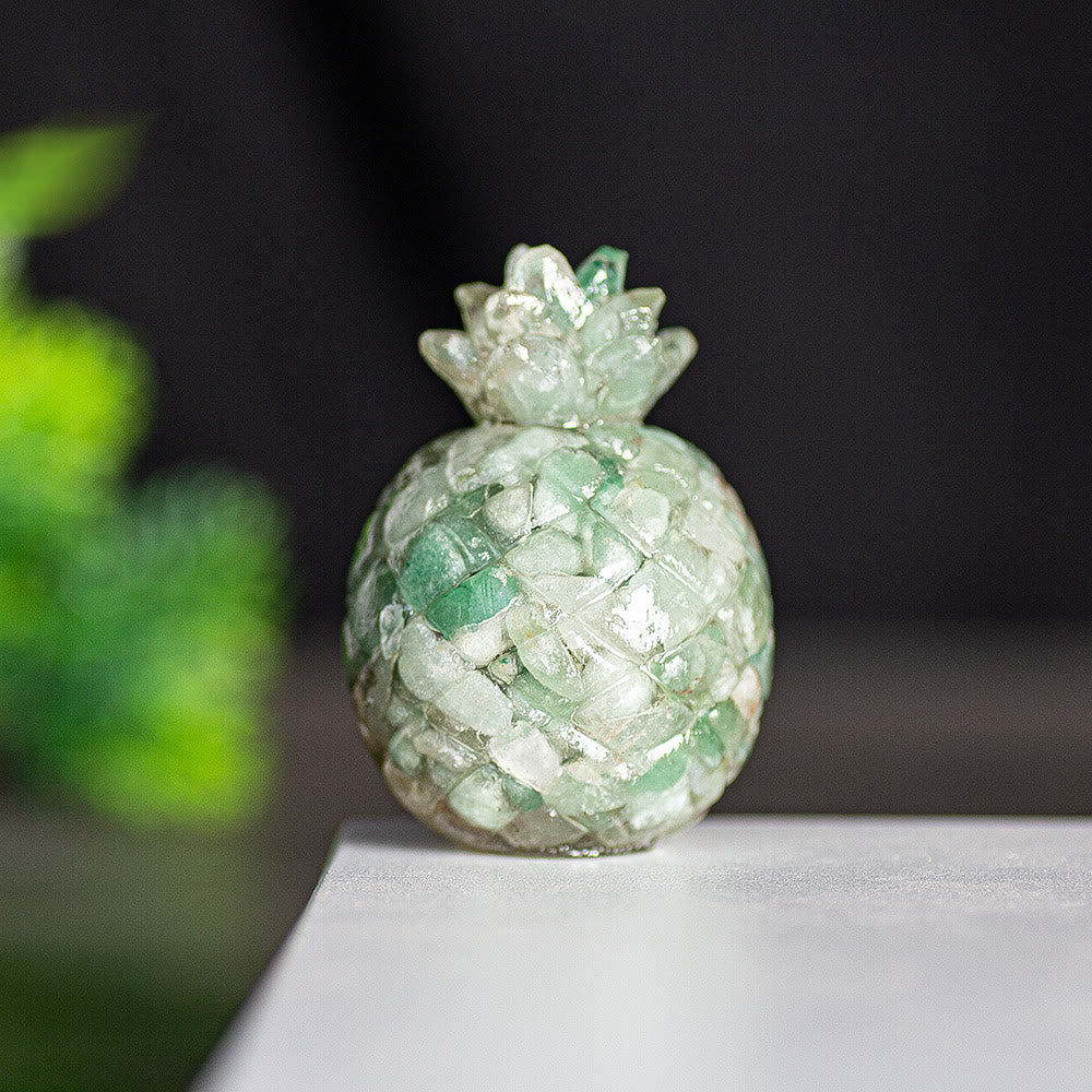 Olivenorma Crystal Golden Pineapple Gemstone Decoration - Green Aventurine - Style 1 - image 28