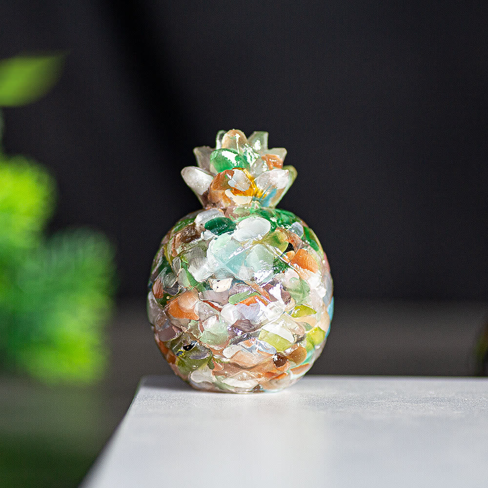 Olivenorma Crystal Golden Pineapple Gemstone Decoration - Cat's Eye Stone - Style 1 - image 55